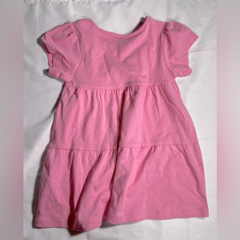 Primark Toddler Girls Dress 2 Pack Scoop Neck Short Sleeve Sundress Sz 12-18M - Picture 6 of 9